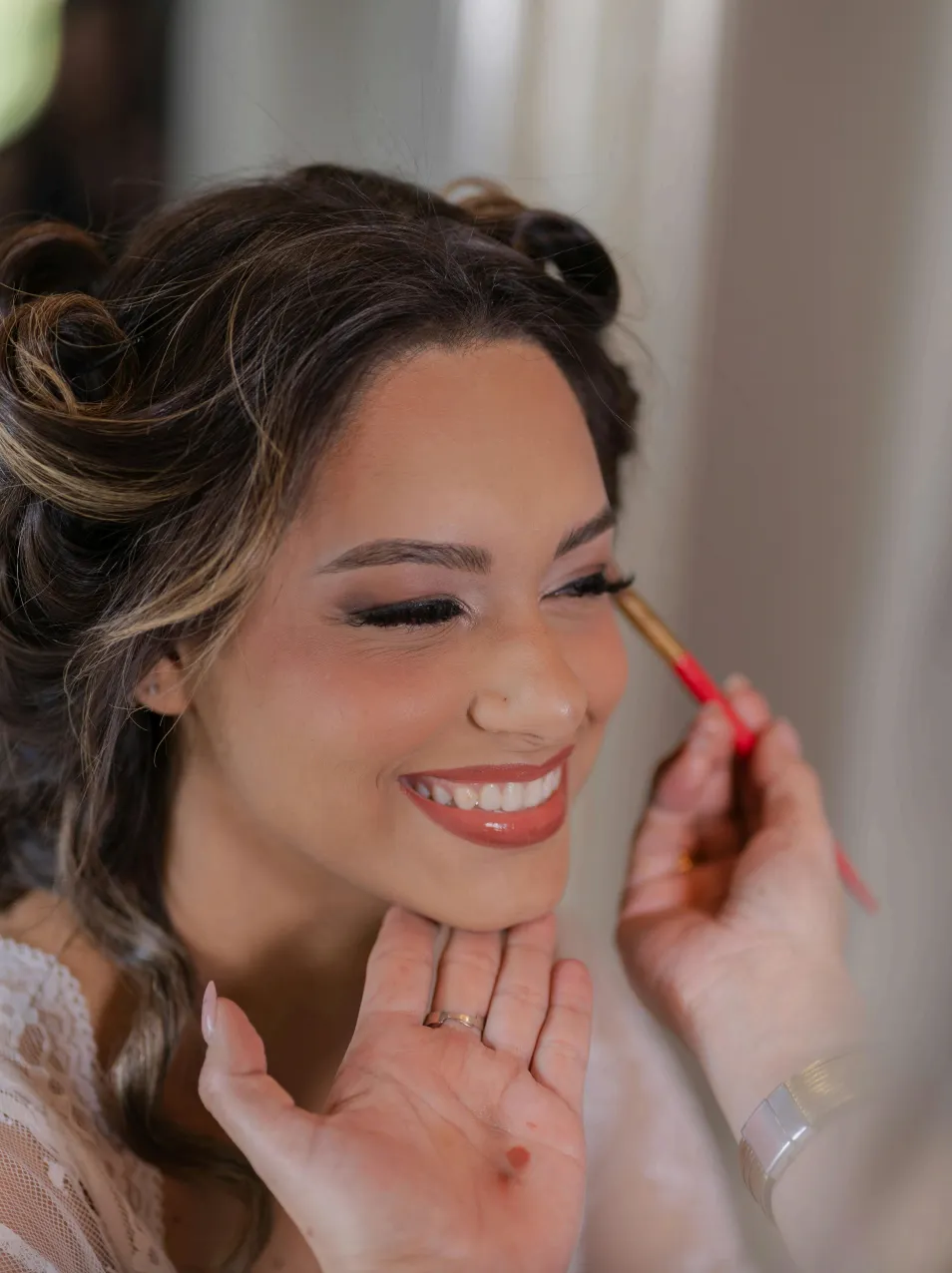Maquillage d'une mariée
